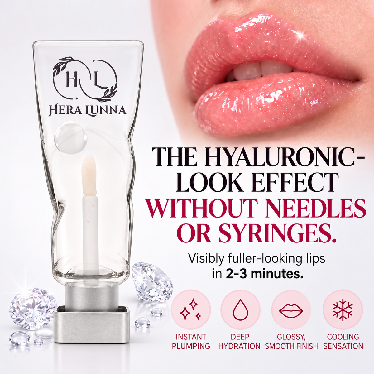 Ice Crystals Lip Plumper – Plumping & Hydrating Lip Serum